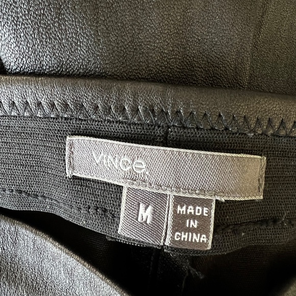 Vince Stretch Leather Leggings | Real Leather | Size M | Quiet Luxury - Picture 6 of 13